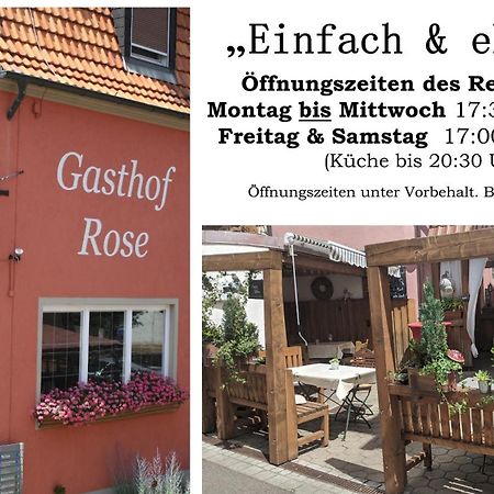 Gasthof Hotel Rose Obereisenheim Exteriör bild