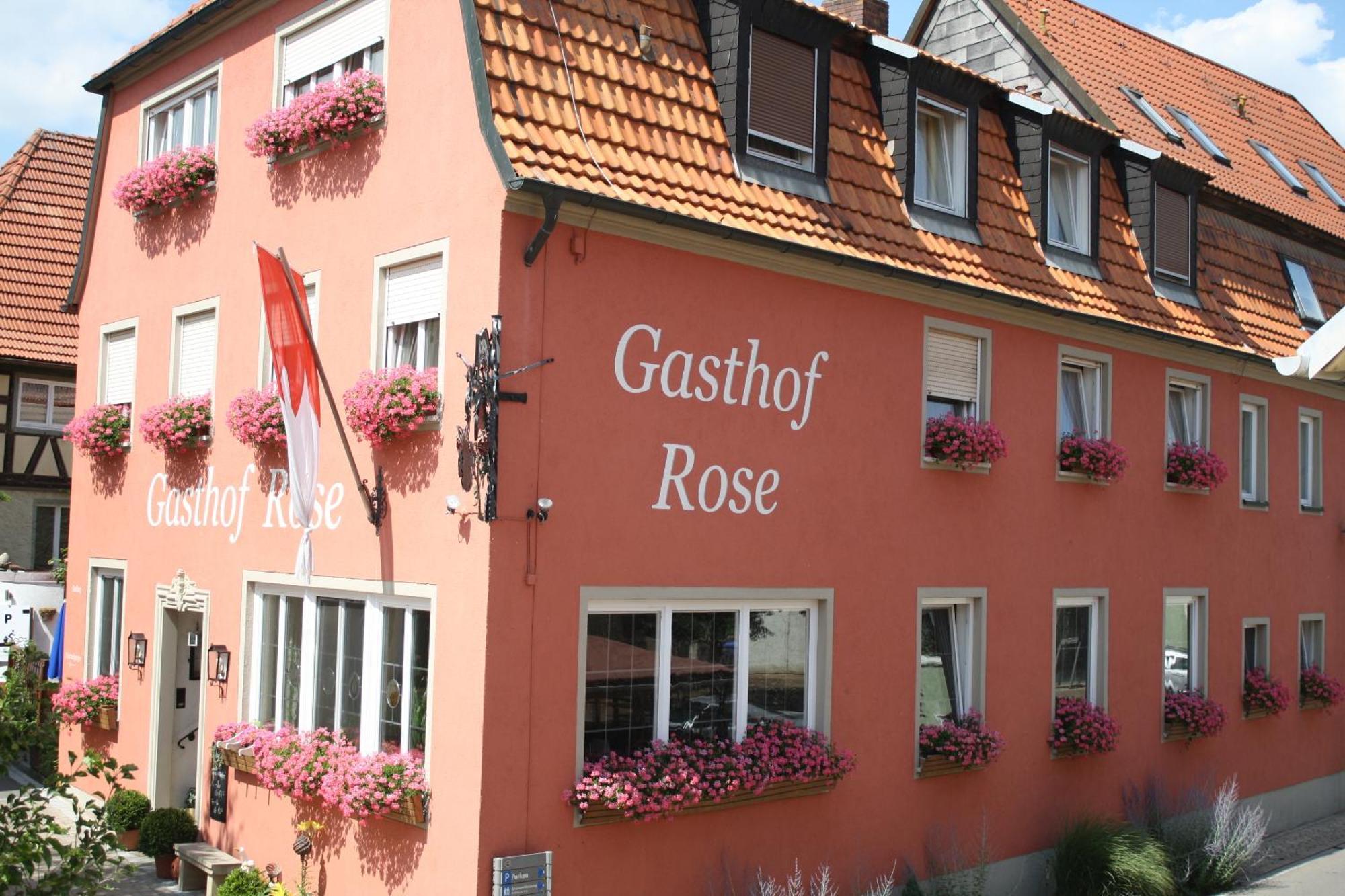 Gasthof Hotel Rose Obereisenheim Exteriör bild